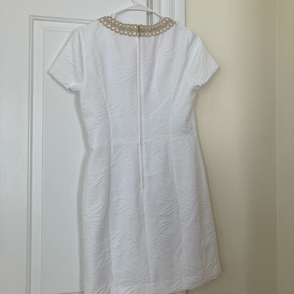NWT lily pulitzer arie stretch shift white dress US 4 - Picture 2 of 3